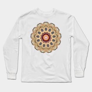 trendy Mandala art Sunflower Classic natural repeated pattern Long Sleeve T-Shirt